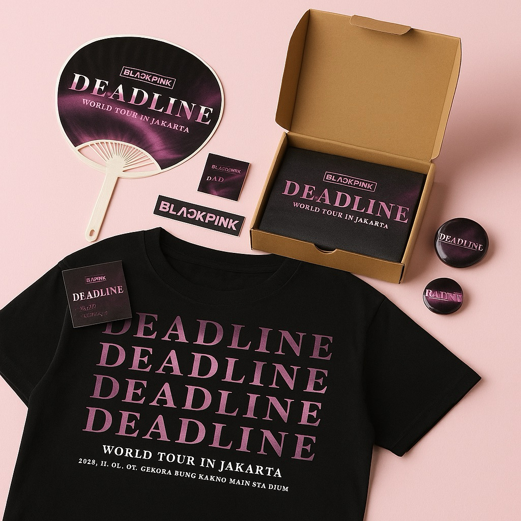 kaos blackpink world tour jakarta 2025 baju tshirt jump blackpink
