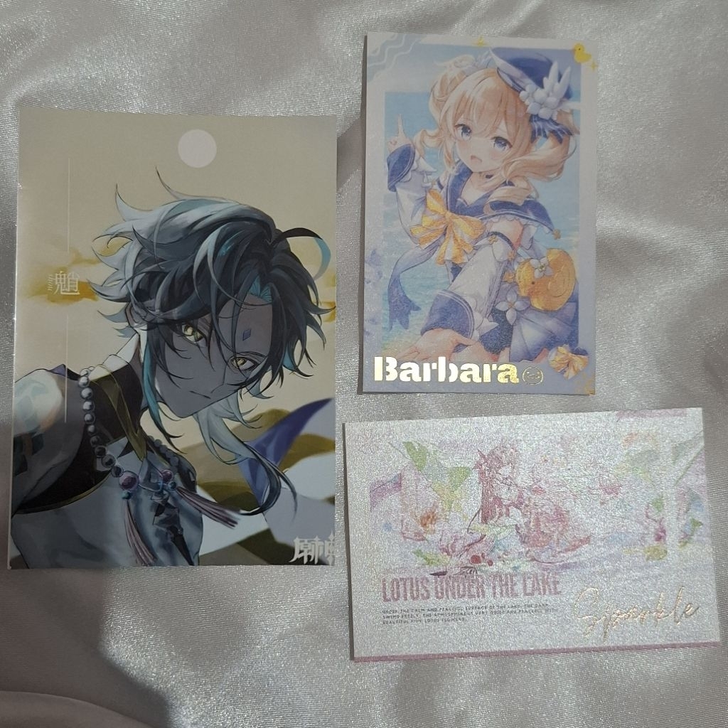 

Various Fanmerch Artprint Xiao Barbara Sparkle Hanabi Genshin Impact Honkai Star Rail