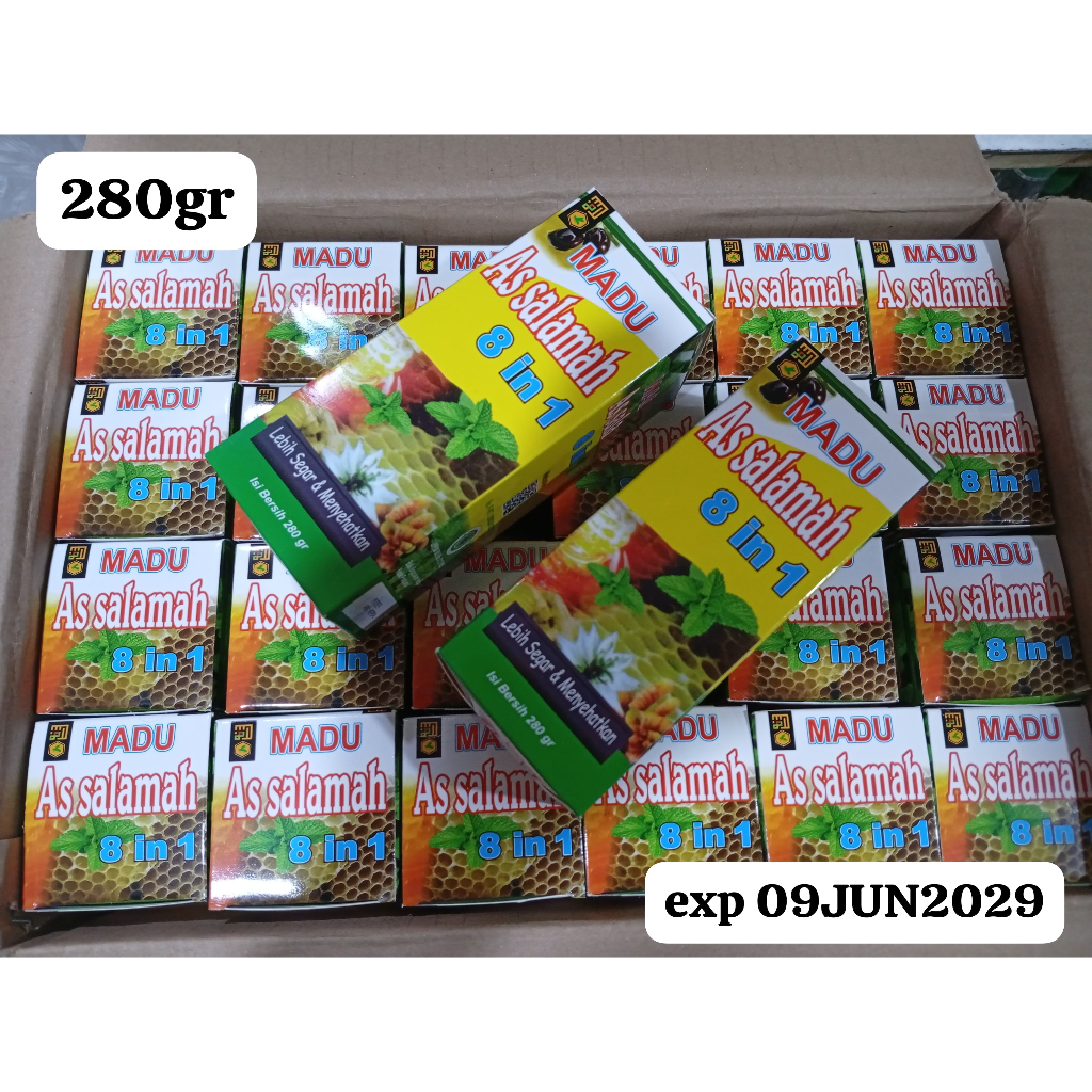 

Madu Batuk As Salamah 8 in 1 280gr madu herbal Murah