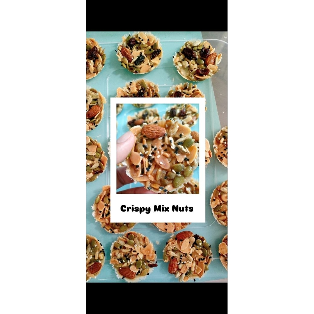 

Florentine / Crispy Mix Nut / Biskuit Kacang Sehat Diet