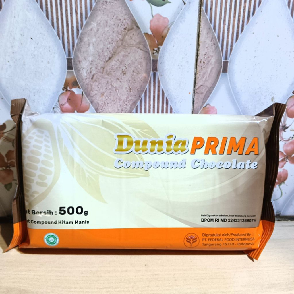 

Dunia Prima Compound Chocolate 500gr/Coklat Batang Dunia 500gr
