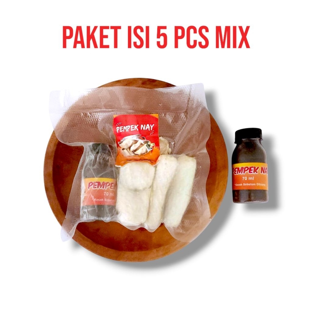 

Pempek Palembang-Pempek Nay – Paket Hemat 5 pcs (Lenjer, Telur, Kulit) + Cuko