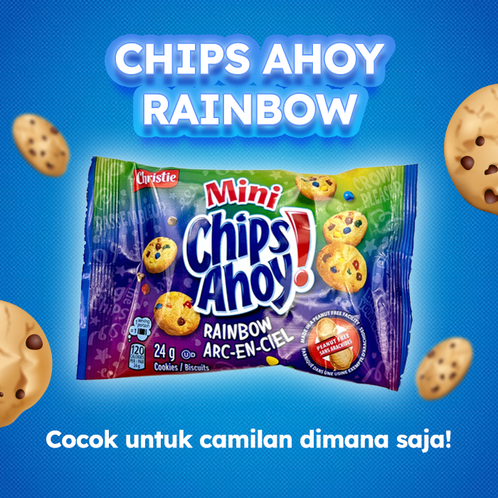 

[READY STOCK] Mini Chips Ahoy! RAINBOW – Biskuit Cokelat Chip Mini (1 oz / 28g)