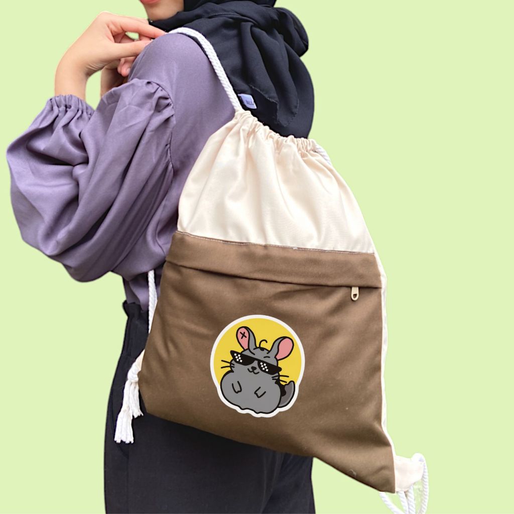 NAOMI Stringbag saku pocket Thailand series my school president Pondphuwin chinzilla tas ransel seru
