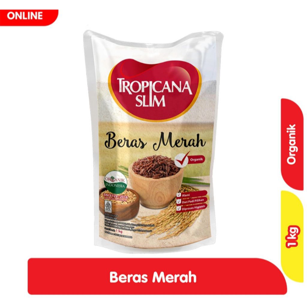 

TROPICANA SLIM BERAS MERAH ORGANIK 1 KG