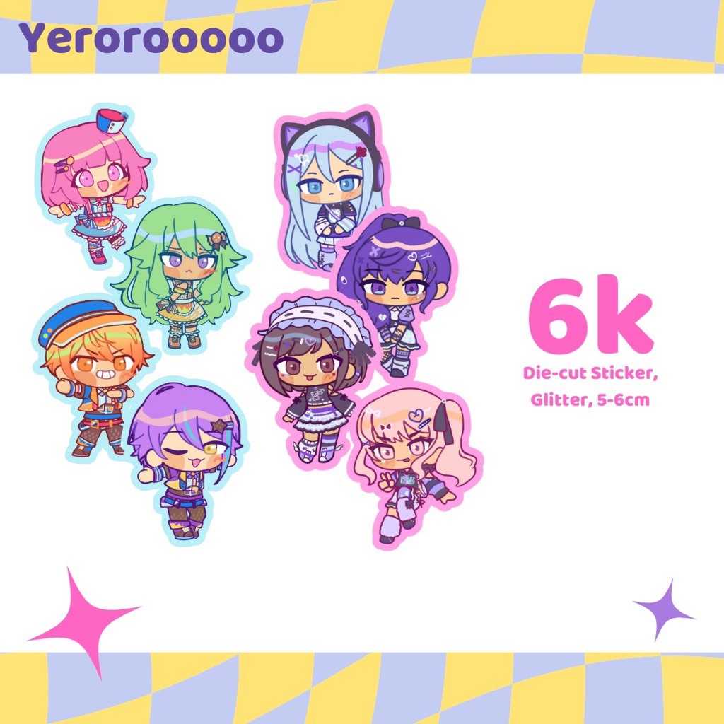 Project Sekai Various Stickers - by @Yerorooooo