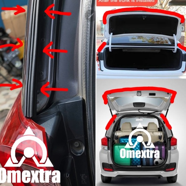 Trendy Karet Peredam Bagasi Omextra Karet Peredam Pintu Bagasi Seal Mobil Big