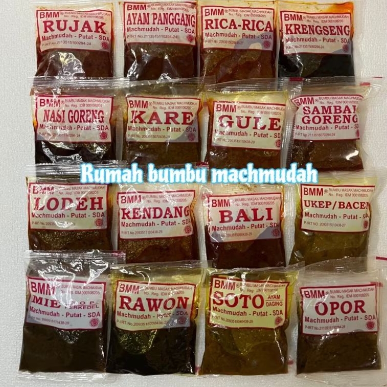 

Bumbu masak machmudah BMM || Bumbu Machmudah 55gr || Bumbu instan enak lengkap || Bumbu praktis