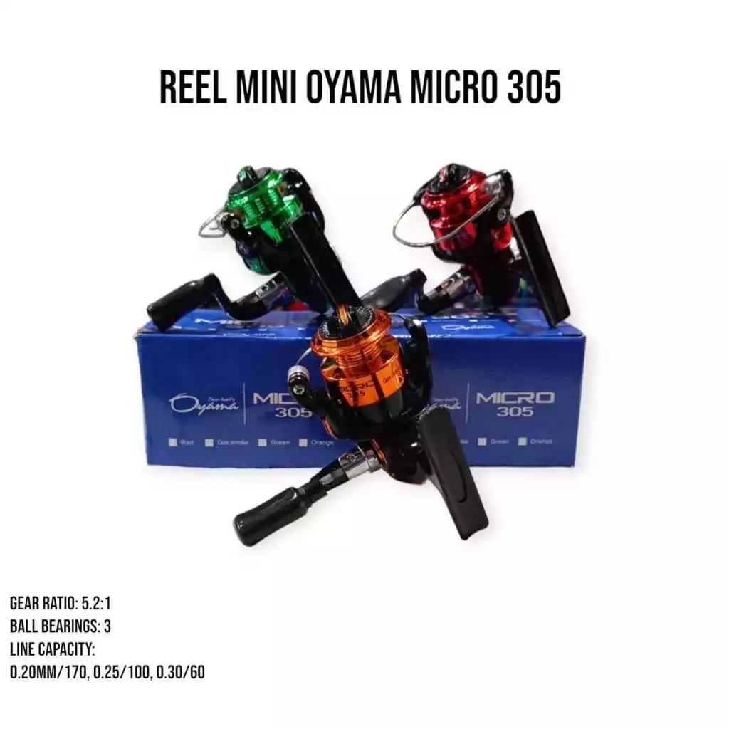 Reel Pancing/Kerekan Pancing Mini OYAMA Micro 305 (Spool Plastik)
