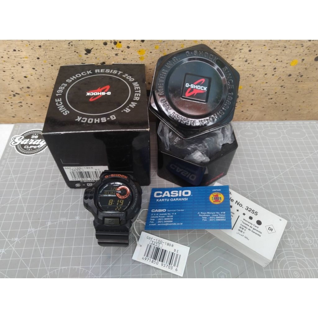 Preloved G shock GDF - 100 - 1BDR Original