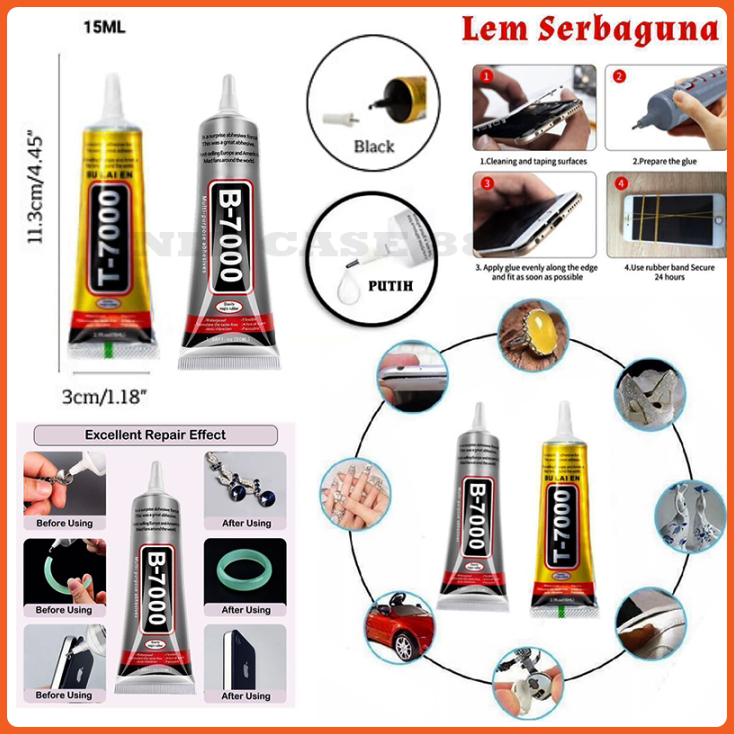 

Lem LCD Touchscreen 15ml B-7000 Bening Transparan