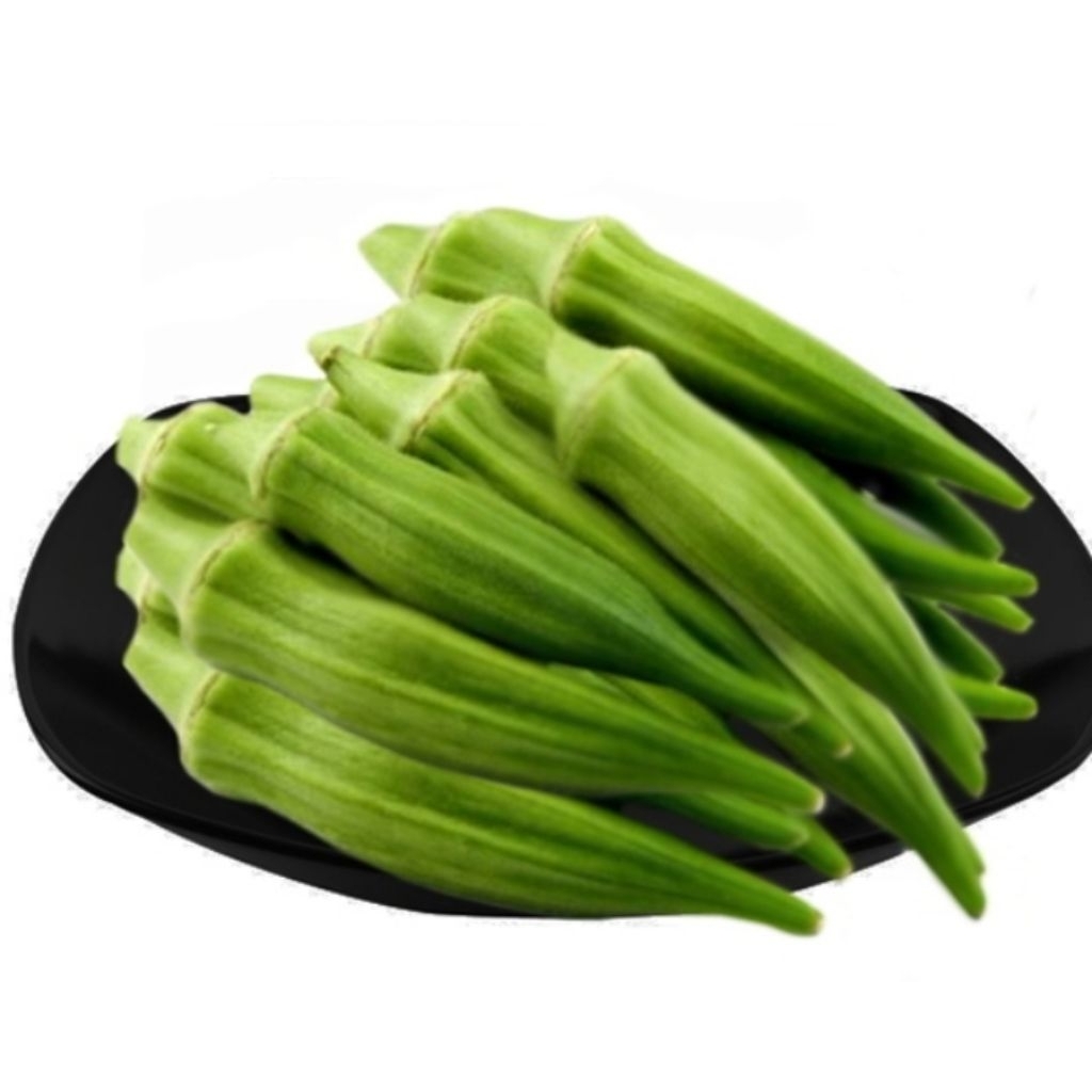 

Buah okra segar kemasan 1 kg