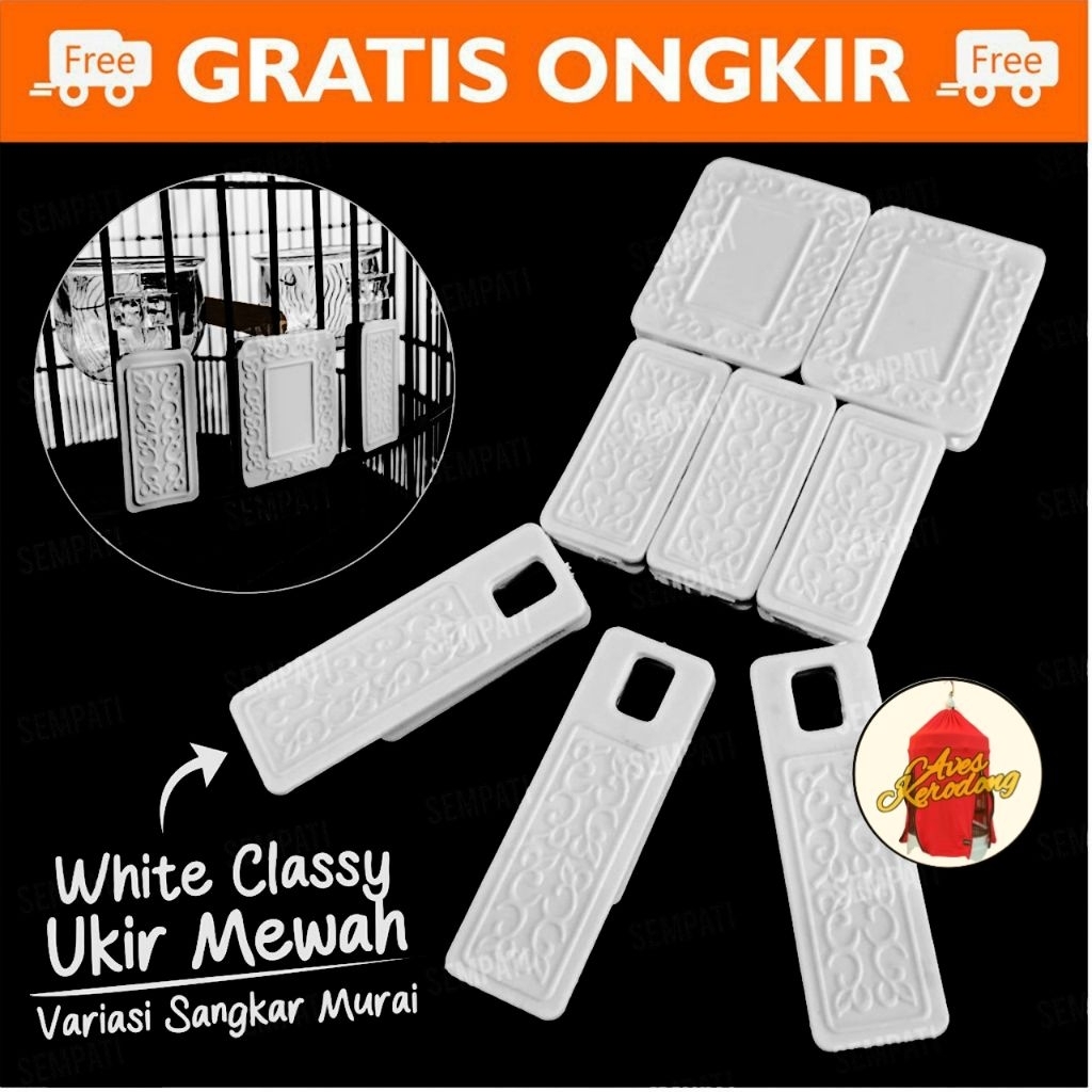 Variasi Sangkar Murai Akrilik Fiber Aksesoris Variasi Kandang Burung Murai Batu Bahan Plastik