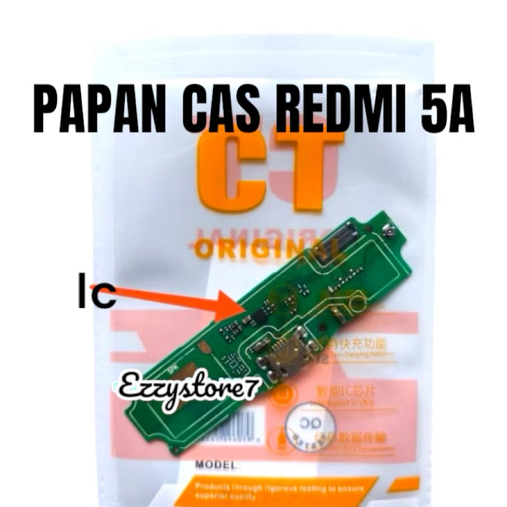 CONNECTOR CHARGER/ PAPAN CAS XIAOMI REDMI 5A ORI + IC PAPAN KONEKTOR CAS PCB BOARD XIAOMI REDMI 5A O