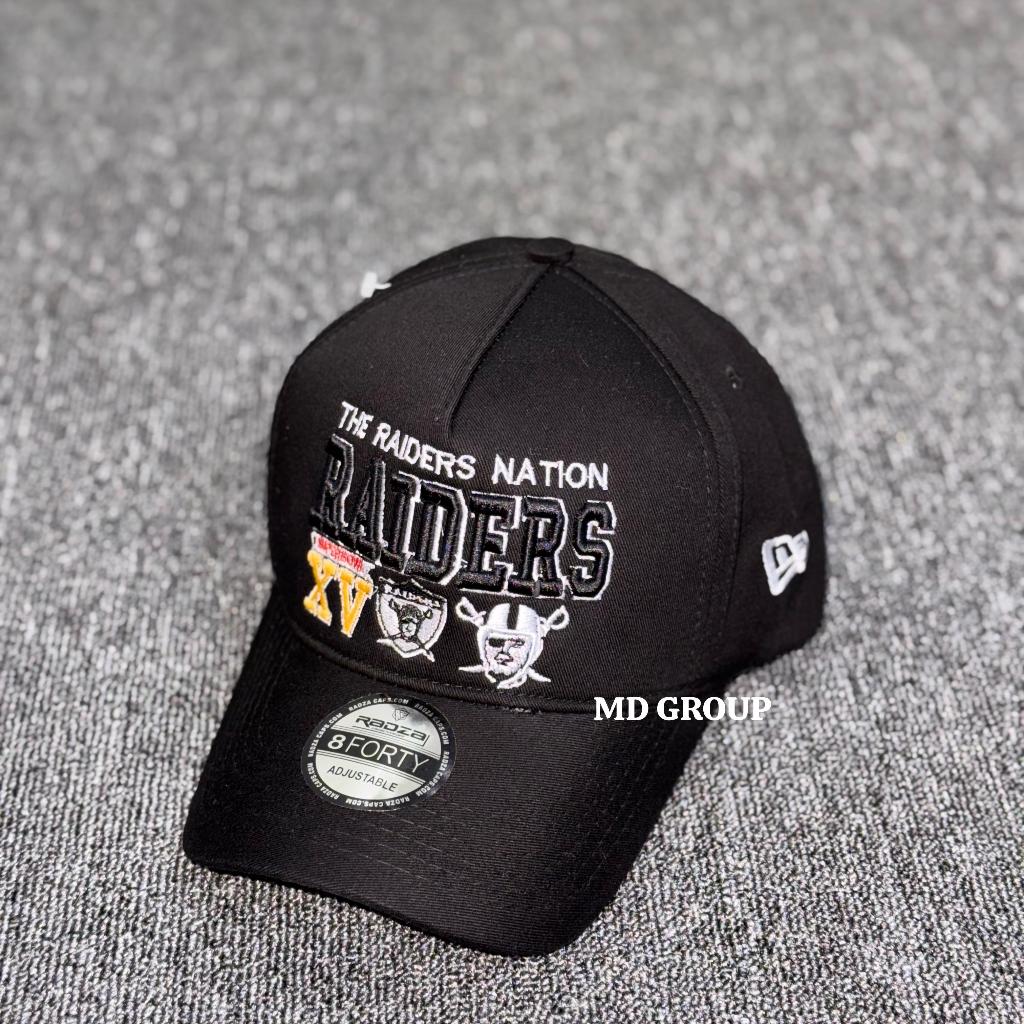 Topi Baseball Cap The Raiders Nation Bordir Logo Original Hat Pria Wanita Unisex