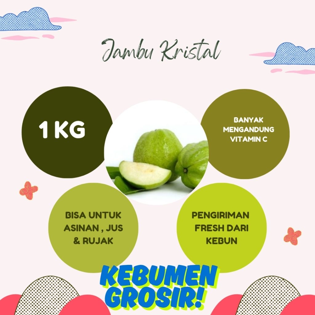 

JAMBU KRISTAL FRESH 1KG