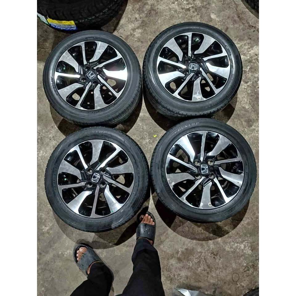 VELG MOBIL ORI STD BRIO RS RING 15 LEBAR 6 PCD 4X100 ET53 BAN DUNLOP 185 55 R15 FREED MOBILIO JAZZ