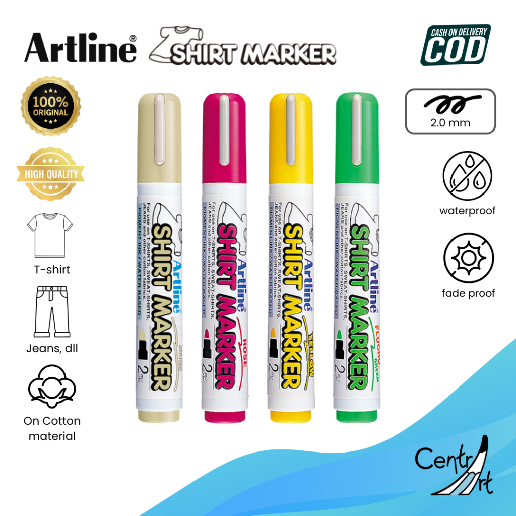 

Artline shirt marker warna warni EKT-2