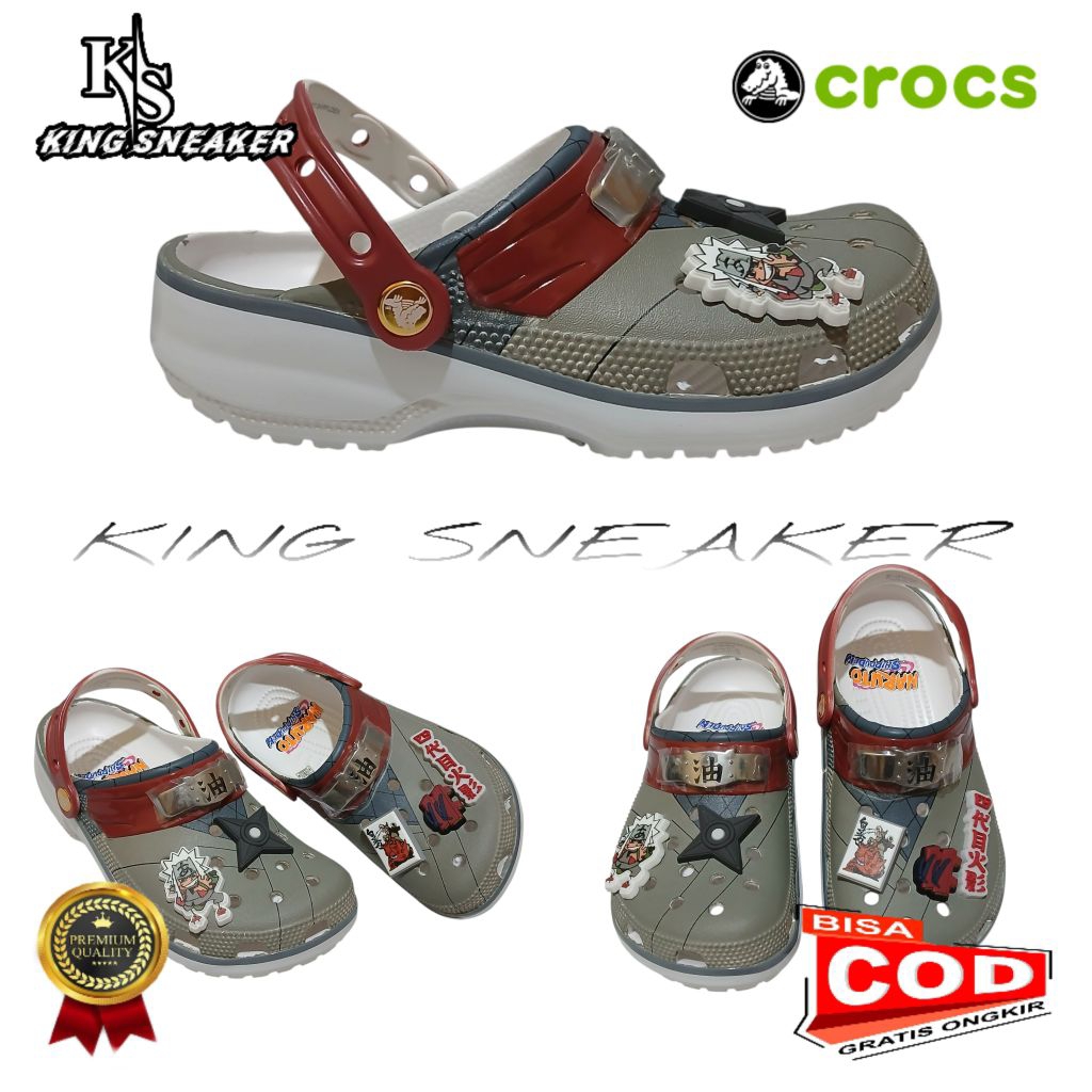 SANDAL CROCS NARUTO / SANDAL CLASSIC NARUTO / SANDAL CROCS UNISEX / SANDAL CROCS DEWASA / SANDAL CRO