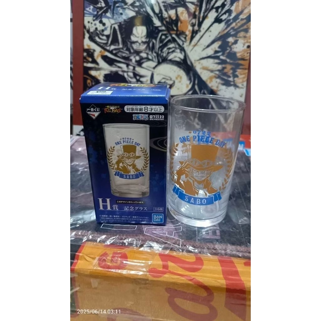 Ichiban Kuji Glass Sabo & Zoro  - One Piece Full Force H PrizeBy Ichiban Kuji