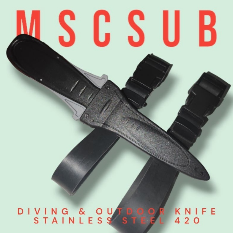 KODE Q94X PISAU SELAM SURVIVAL BERBURU OUTDOOR GUNUNG BUSCHRAFT  TACTICAL BAHAN STAINLESS STEEL 42