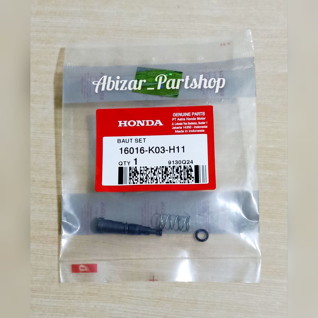 16016K03H11 baut setelan angin langsam injeksi / baut setelan langsam motor injeksi honda / baut set