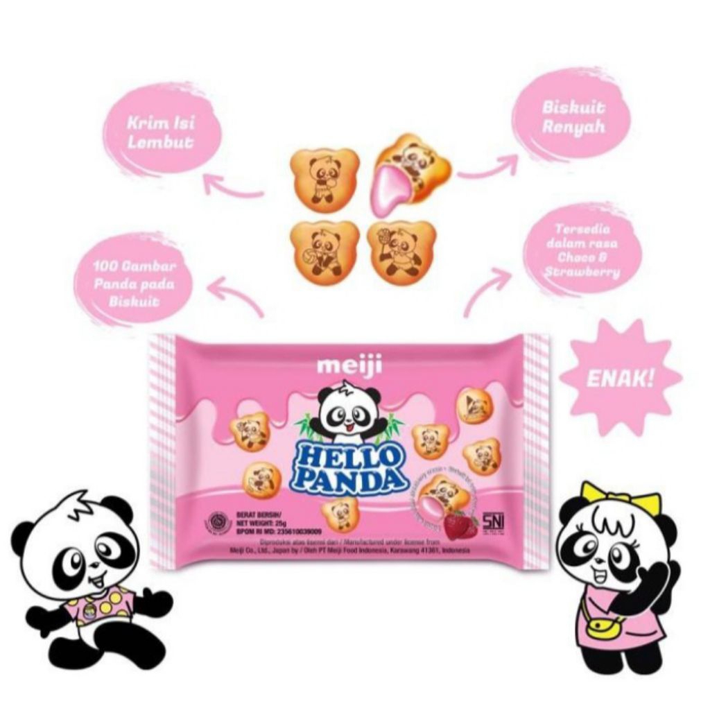 

HELLO PANDA SNACK STAWBERRY 25GR