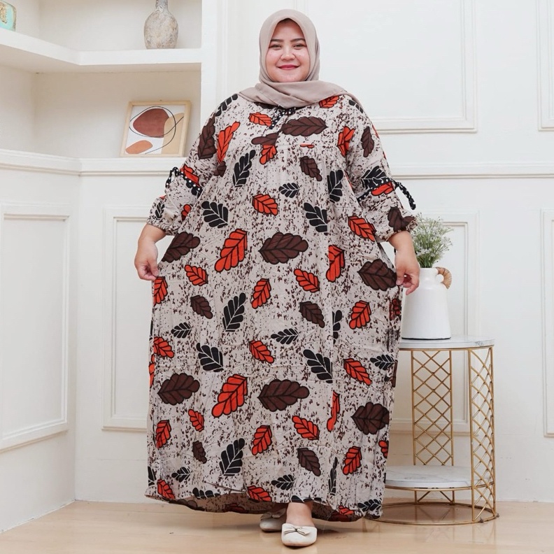KODE C59K GAMIS JUMBO XXXXL MOTIF TERBARU GAMIS JUMBO LD 13 MUAT BB 1 KILO GAMIS RAYON ARMOR TERLARI