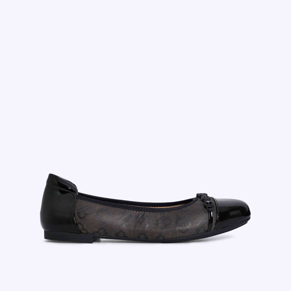 Everbest Cordia Sepatu Plat Shoes Wanita Black & Nude