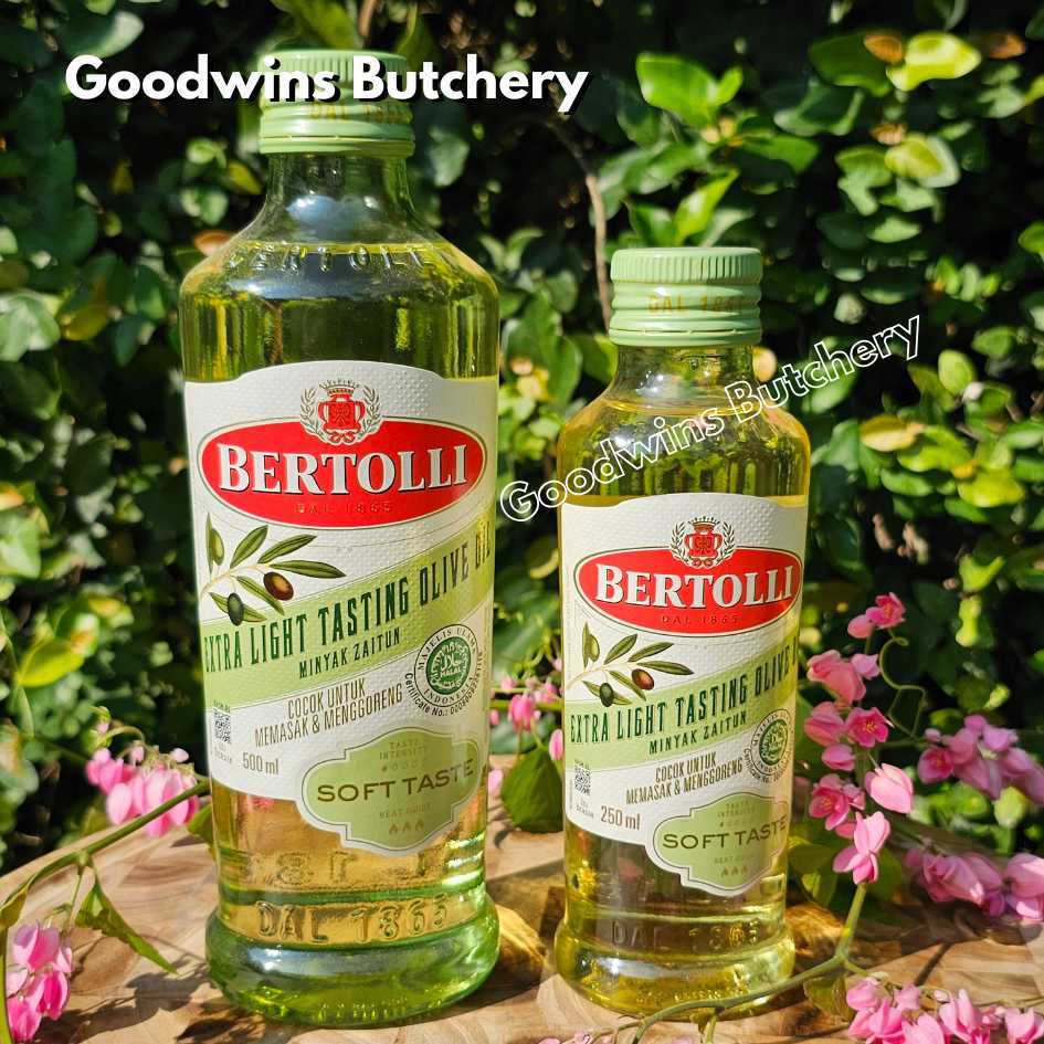 

Bertolli olive oil EXTRA LIGHT SOFT TASTE minyak zaitun Italy 250 & 500ml