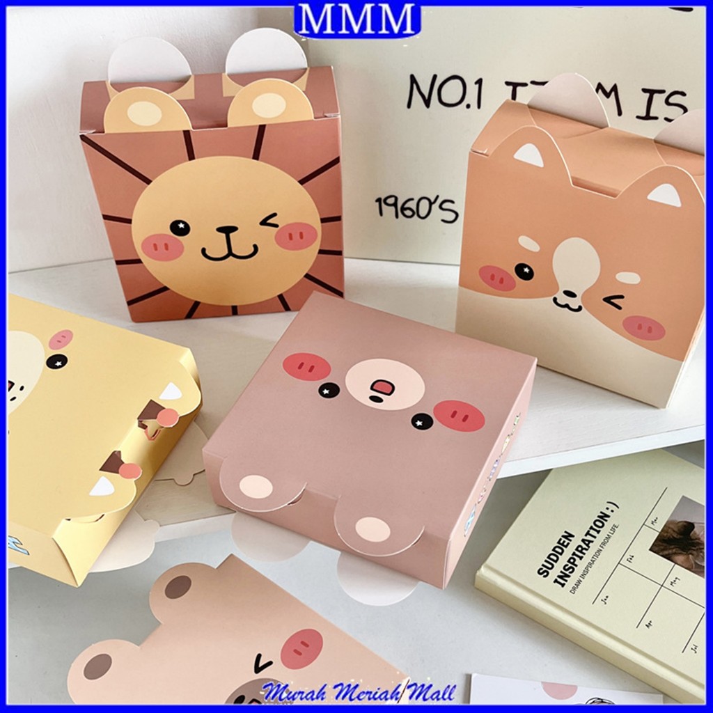 

MMM Dus hadiah Snack Permen Kue karakter kartun lucu Goodie Box Hampers Gift Cute Animal Series Paper Box Ultah Kids Tas Box Bingkisan Ulang tahun