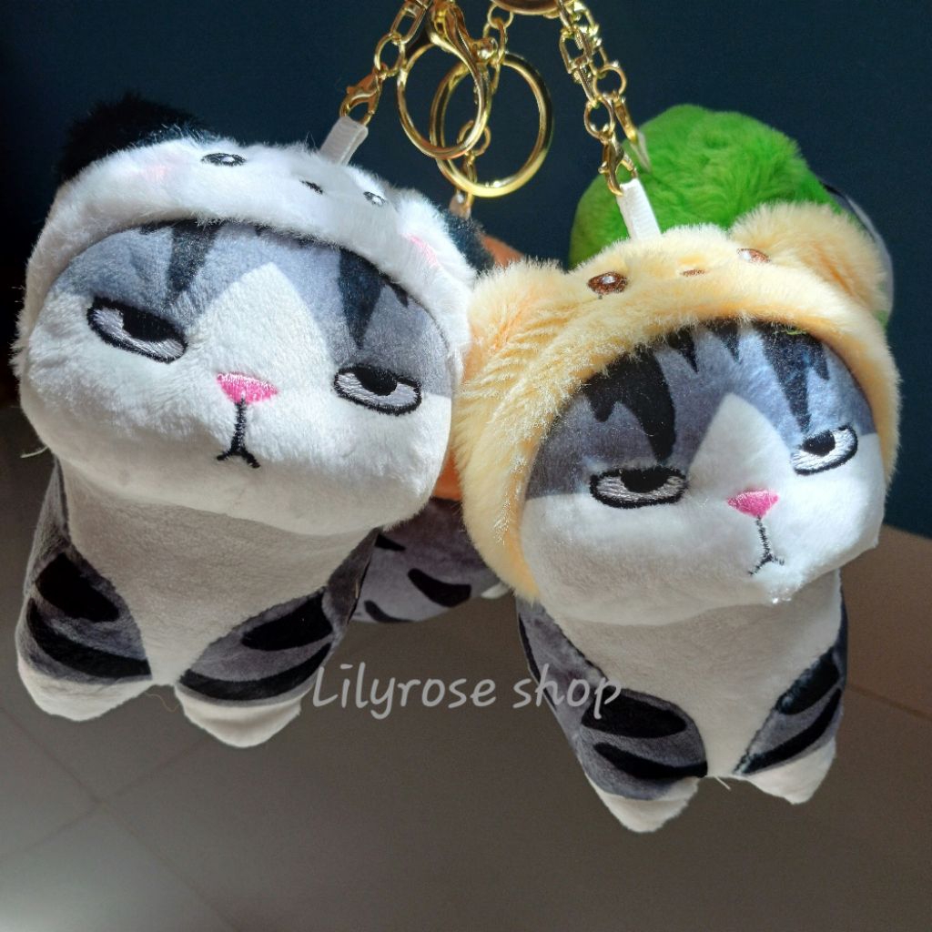 Gantungan kunci boneka kucing jutek marah 0054