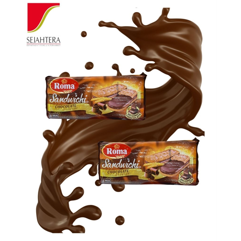 

Roma Sandewich Chocolate (Cokelat Bon Bon) 206gr