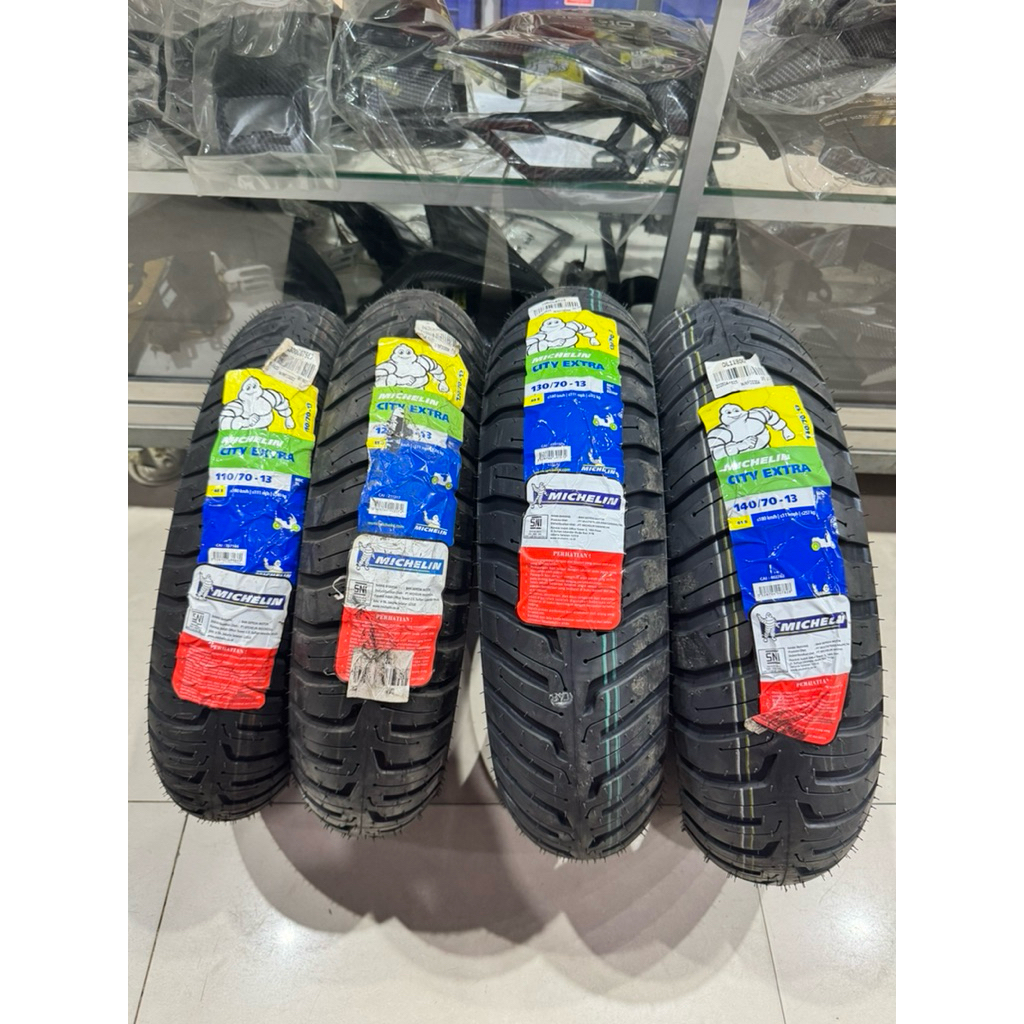 BAN LUAR TUBELESS MICHELIN CITY EXTRA RING 14 RING 13 80/90-14 90/90-14 110/70-13 120/70-13 130/70-1