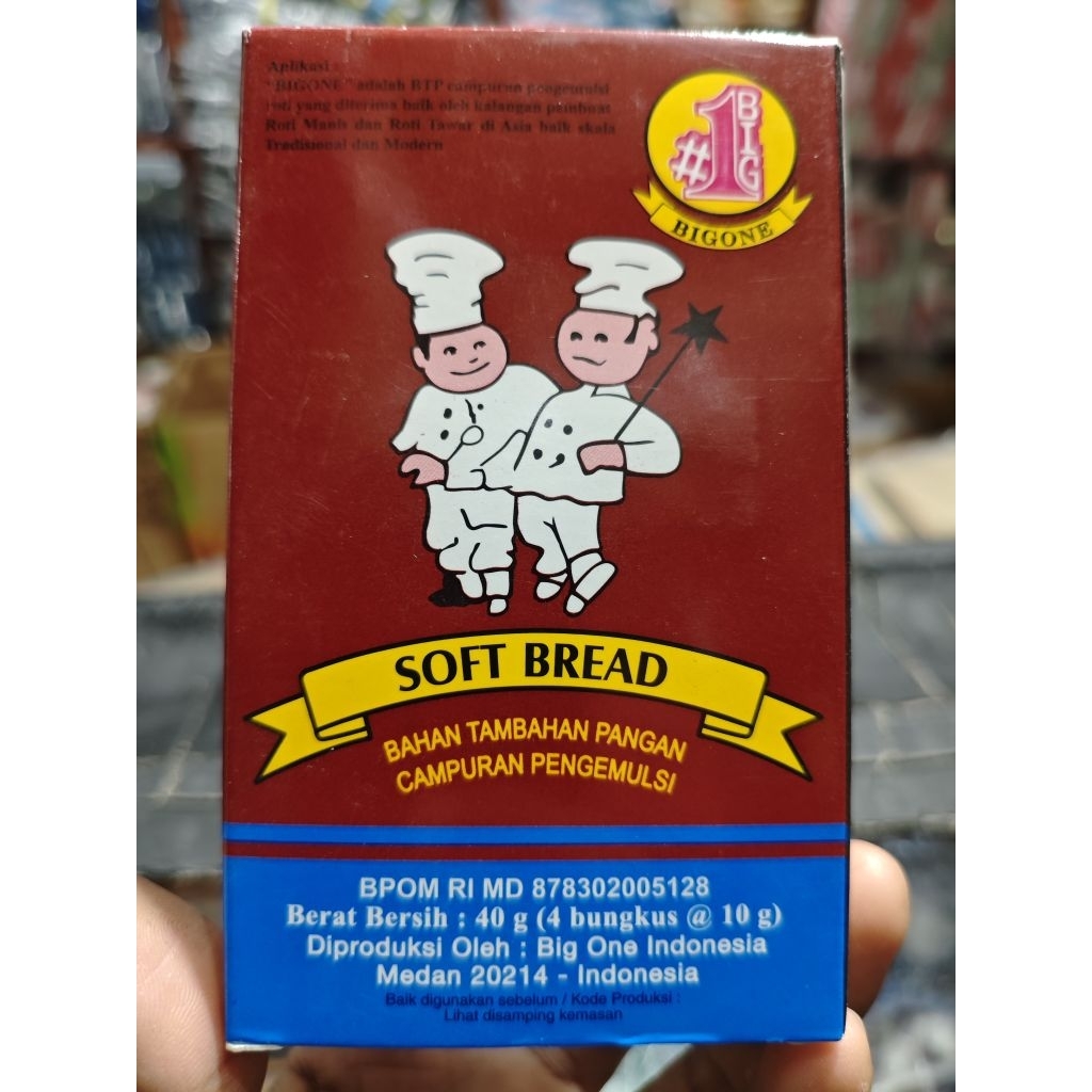 

Soft Bread 40 gram ( Pelembut Roti, Donat, dll. ) 1pak isi 4pcs