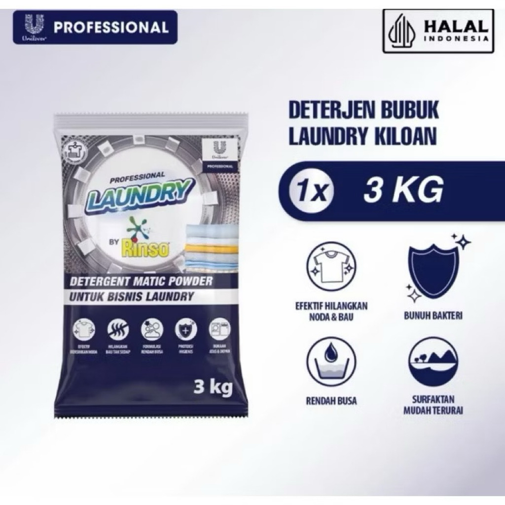 RINSO BUBUK PROFESIONAL 3KG