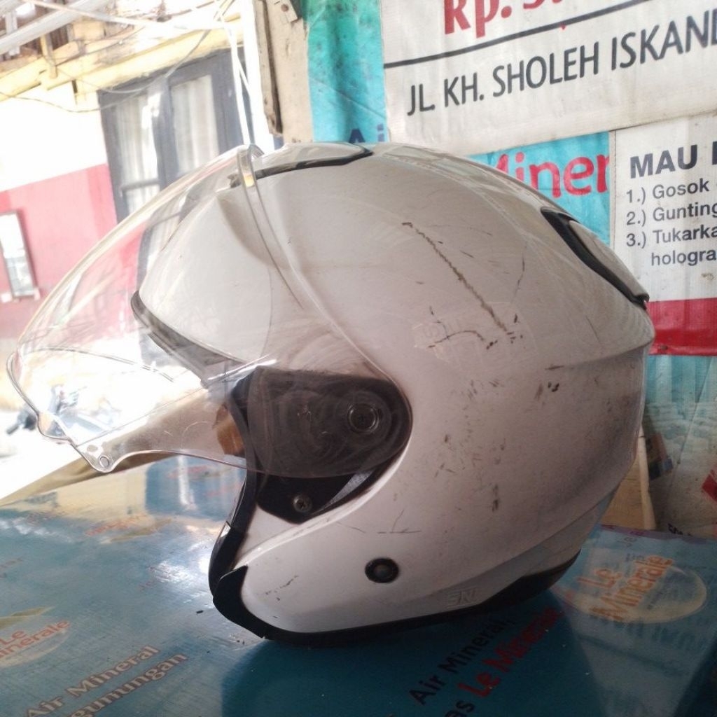 Helm KYT HalfFace/Putih/Second