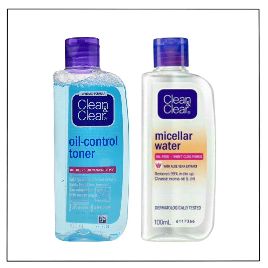 Clean And Clear Oil Control Toner 100 ML - Clean n Clear Micellar Water 100 ml