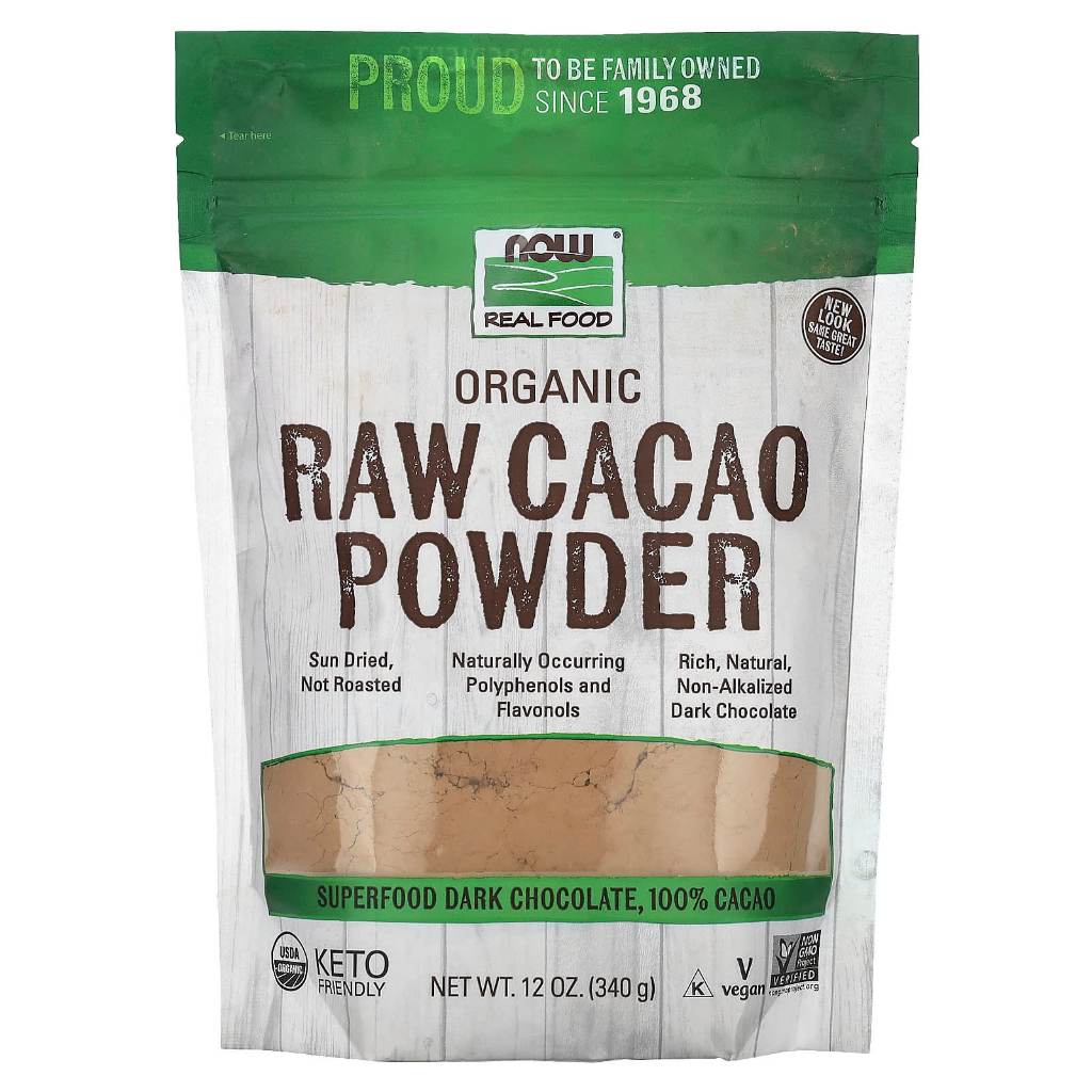

NOW Foods Organic Raw Cacao 227 g 340 g