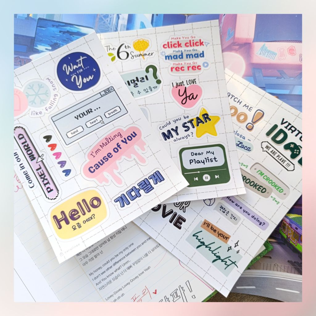 

[BACA DESKRIPSI] Plave Sticker sheet
