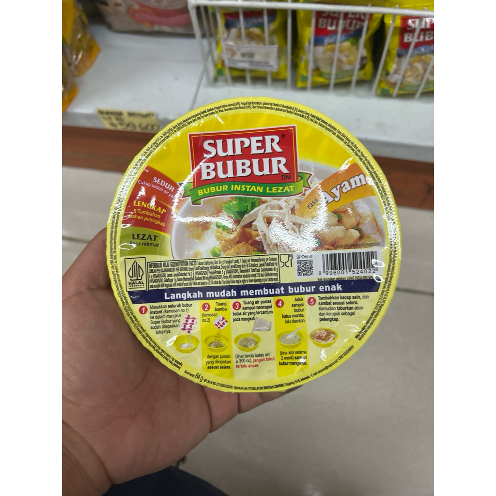 

Super Bubur Ayam cup 64gram