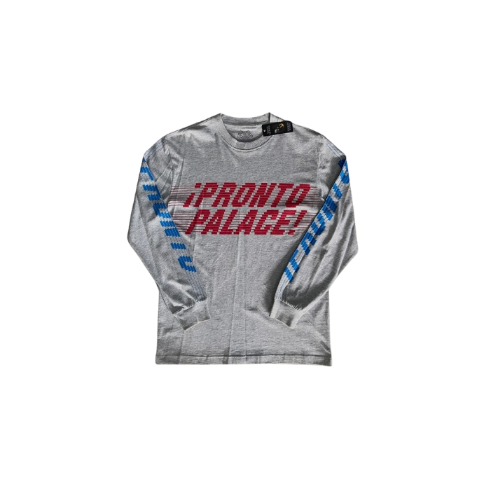 Palace Pronto Longsleeve Grey Marl