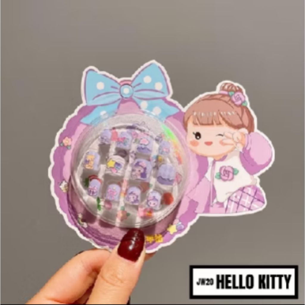 Kuku palsu anak motif kartun lucu