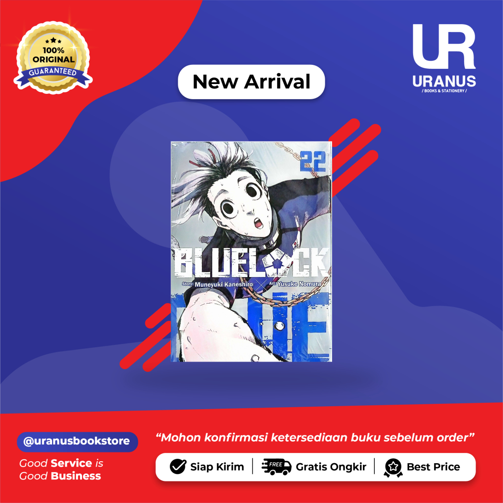 BLUE LOCK 22  - PGI - 100% ORIGINAL - TOKO BUKU URANUS NGAGEL SURABAYA
