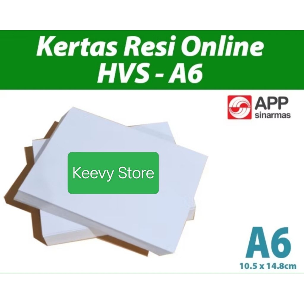 

Kertas HVS 75gsm Resi Online A6 1Rim / 500 Lembar