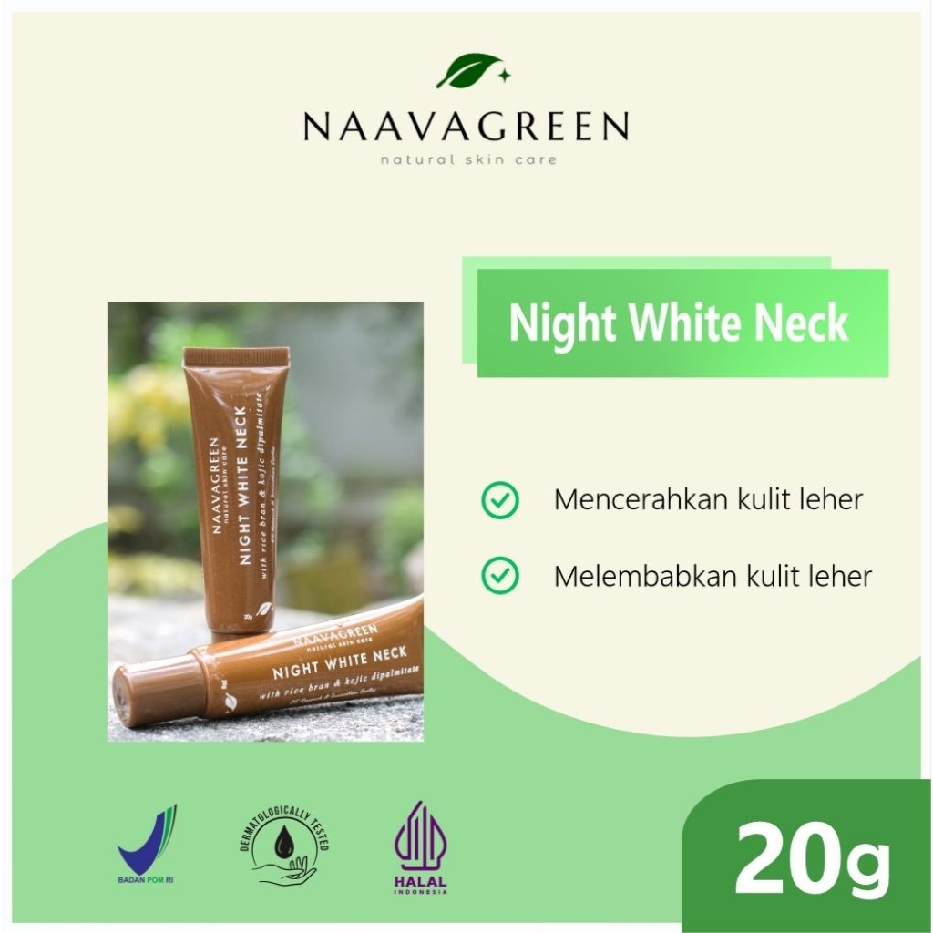 Naavagreen Krim Leher Malam Krim Leher Malam Pencerah