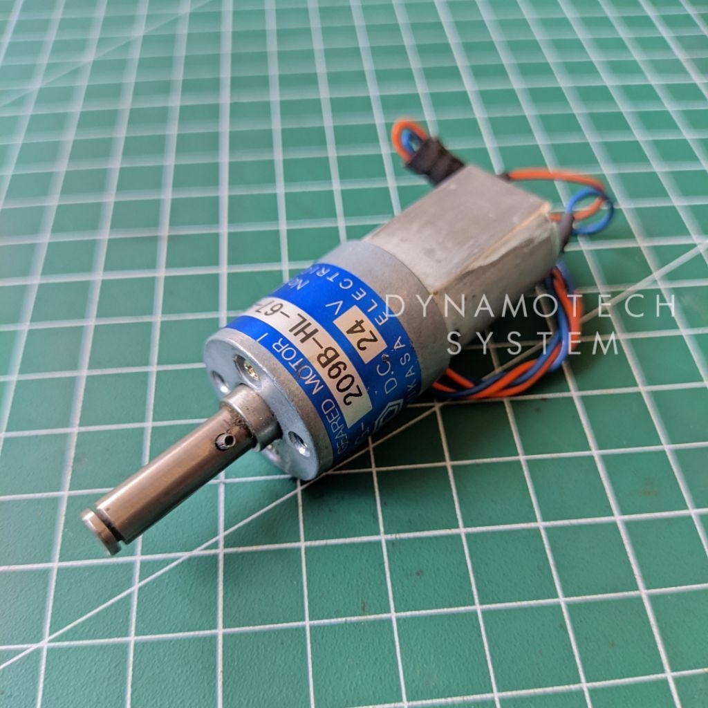 Dinamo DC Mini Gearbox 24V 300Rpm TSUKASA TG-2098-HL-29-F1973 Tanpa Pangkon