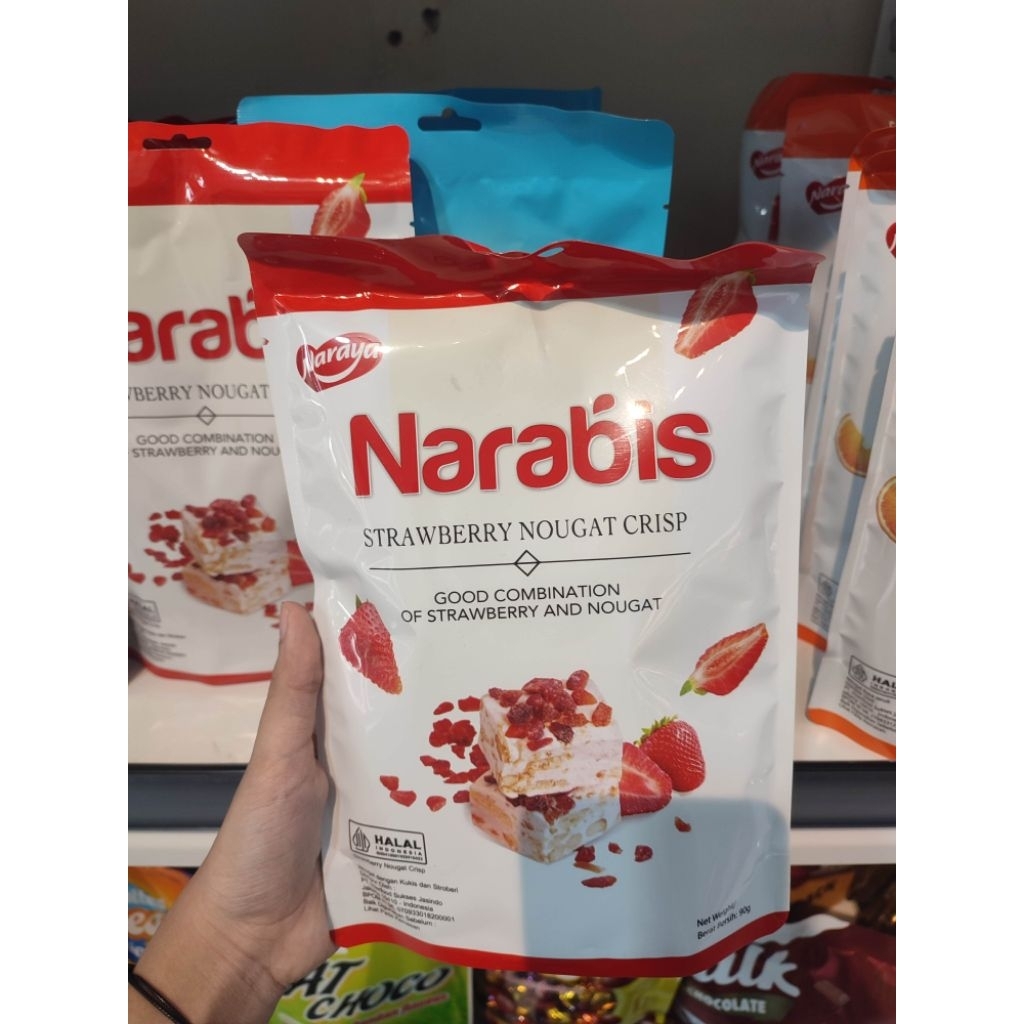 

Naraya Narabis Nougat Manis,Kenyal, Oleh-Oleh 90gram