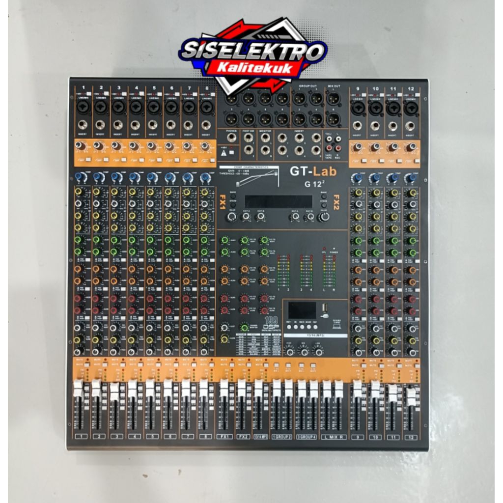 mixer GT lab 12 Chanel gen 2 GT lab 12 ch gen 2 kompres FX 2 plus