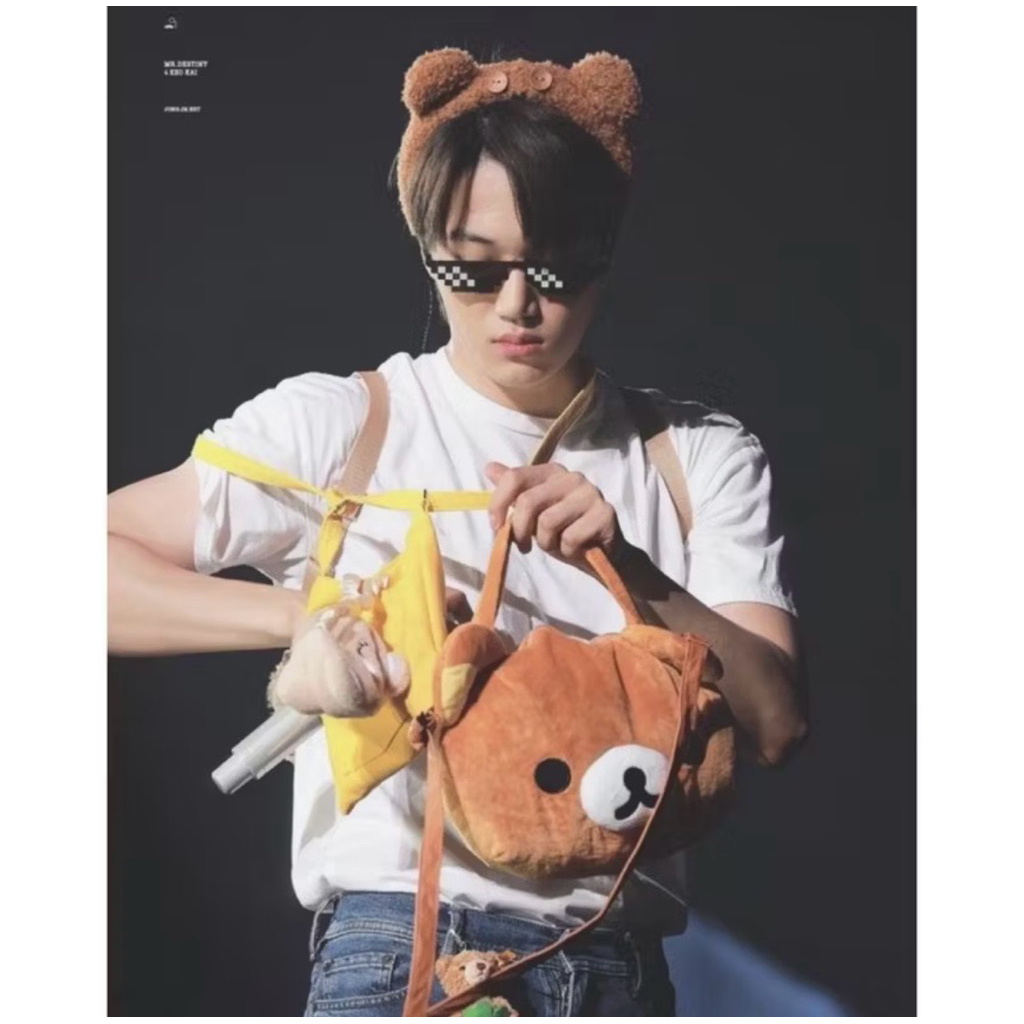 Bando Beruang Bandana Kpop Poni Bear Kai Exo Korean Aesthetic